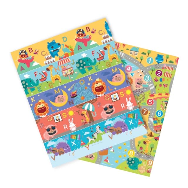 Marcus & Marcus Reverses Play Mat แผ่นรองคลานชนิดม้วน ใช้ได้สองด้าน