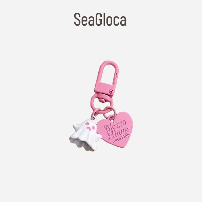 Seagloca ฮาโลวีน Little Ghost Love จี้กระเป๋านักเรียนพวงกุญแจของขวัญ 41