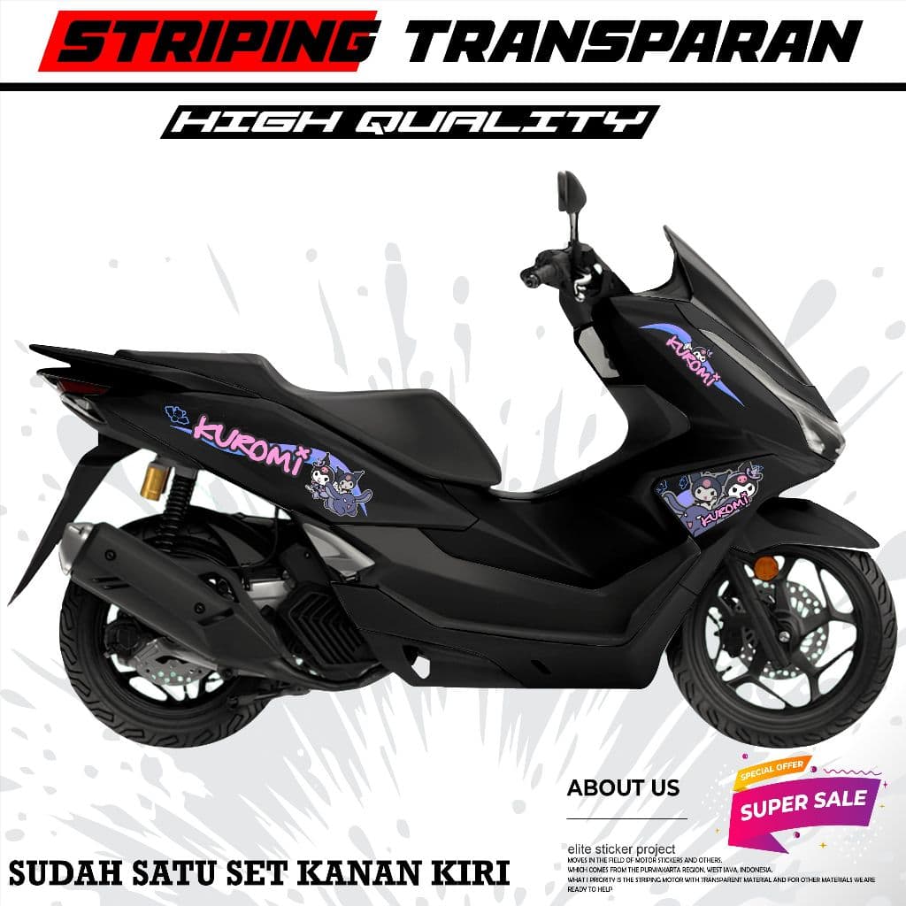 PCX 160 NEW 2025 STICKER (PCX 2025 CUTTING STICKER) / honda PCX 160 ใหม่ 2025 แถบกั้นร่างกาย, 2025 อุปกรณ์เสริม [รหัส X 26H]