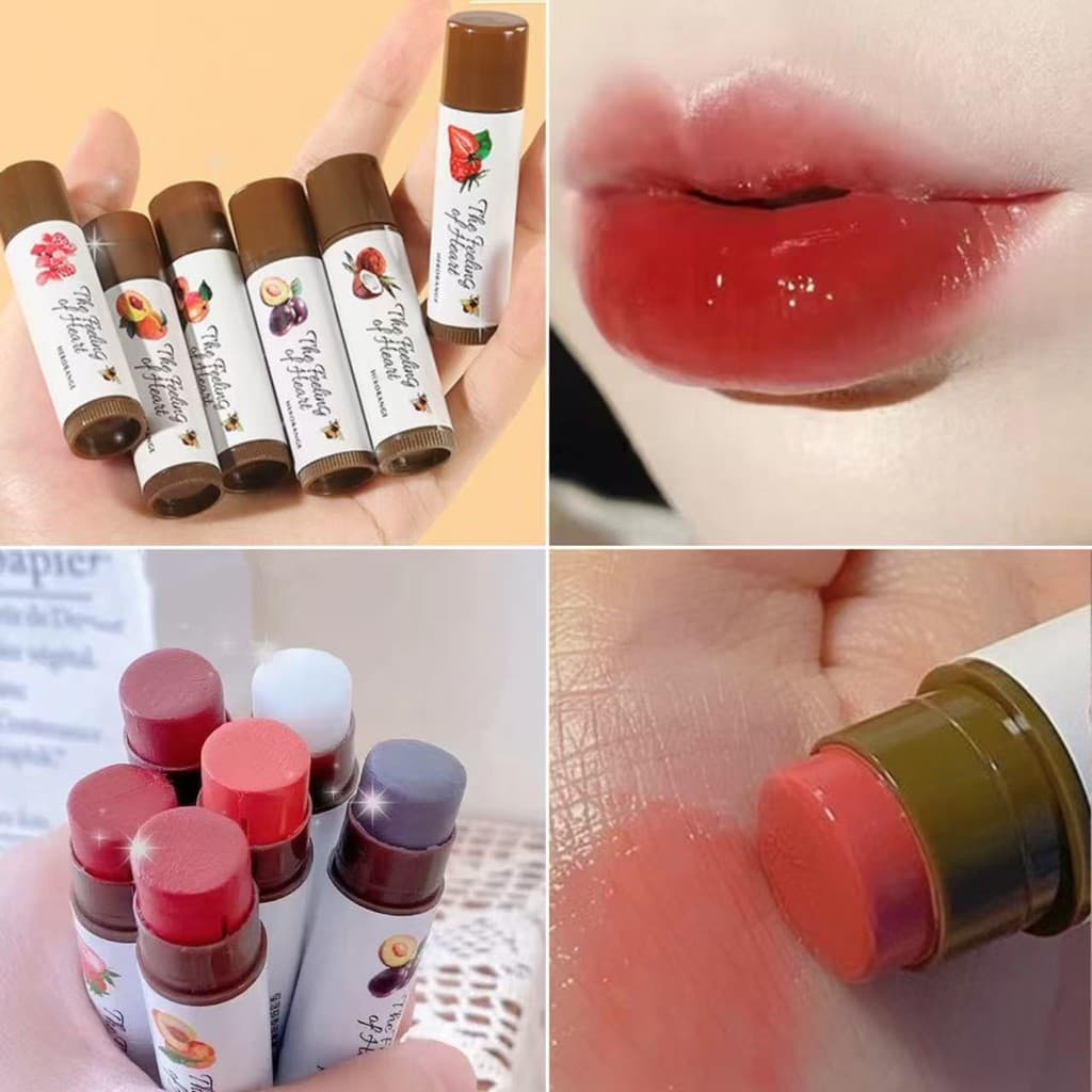 pink.girl: เครื่องสําอาง ลิปสติก ลิปกลอส ให้ความชุ่มชื้น ติดทนนาน เปลี่ยนสีได้ C1761
