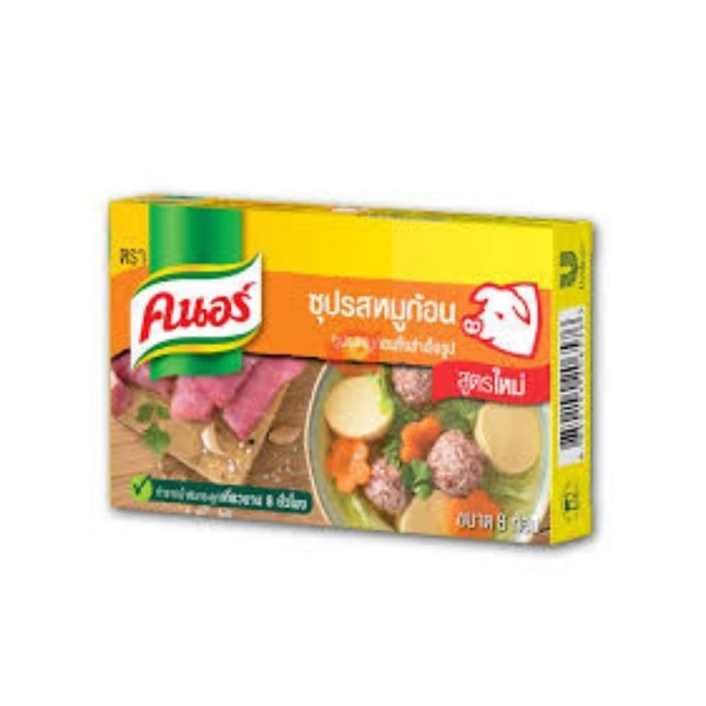 คนอร์ ซุปก้อนรสต้มยำ Knorr Bouillon Cube Tomyum 24g.