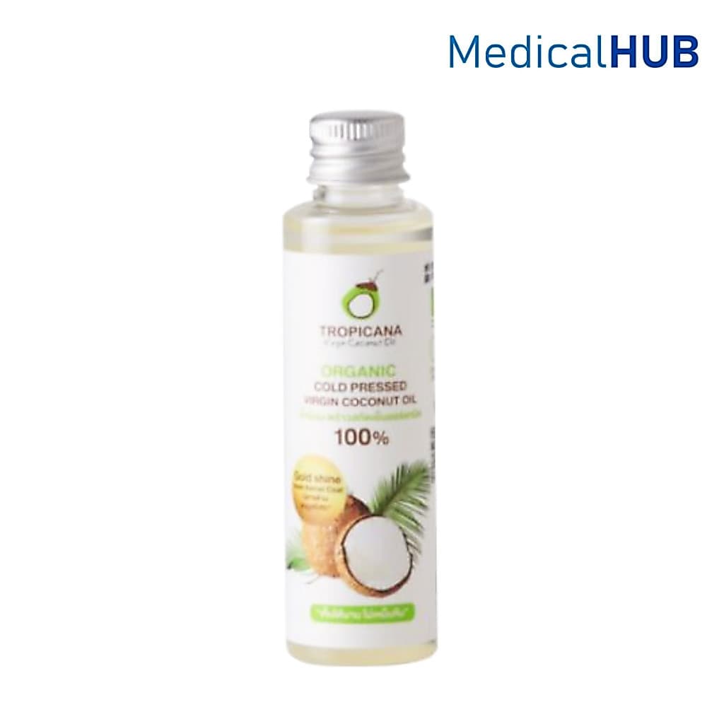 Tropicana  Virgin Coconut Oil ทรอปิคานา น้ำมันมะพร้าว บริสุทธิ์ สกัดเย็น ออร์แกนิก ขนาด 50 ml 21223