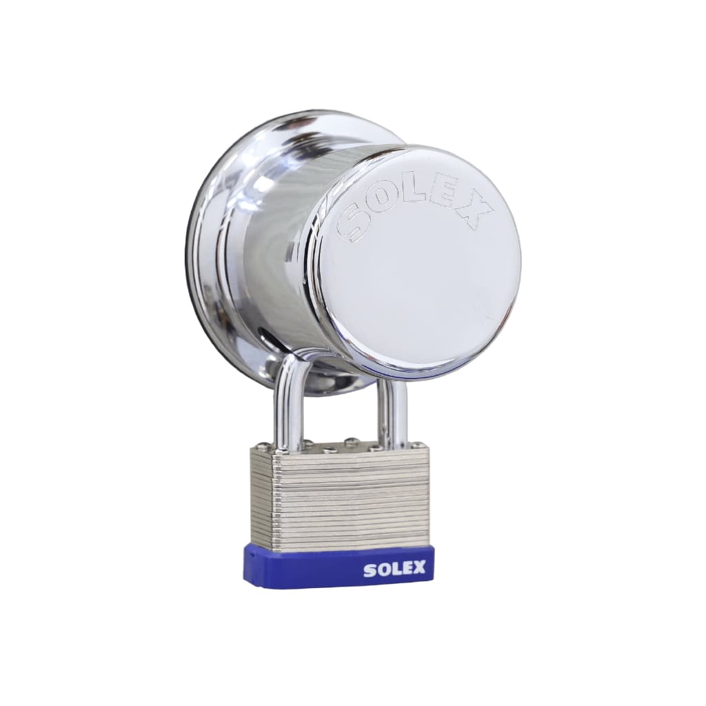 Solex กุญแจ รุ่น LM กันน้ำ ระบบสปริง - ล็อคบ้าน แม่กุญแจ กุญแจล็อค กันขโมย ล็อคประตู กุญแจสายยู ขนาด 40 50 65 mm