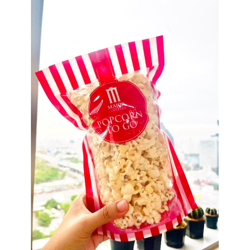 🍿ป๊อปคอร์นเมเจอร์ ขนาด 46 oz. และ 85 oz ถุงซิปล็อค ของแท้เมเจอร์ สดใหม่ทุกวัน มีให้เลือก 4 รส