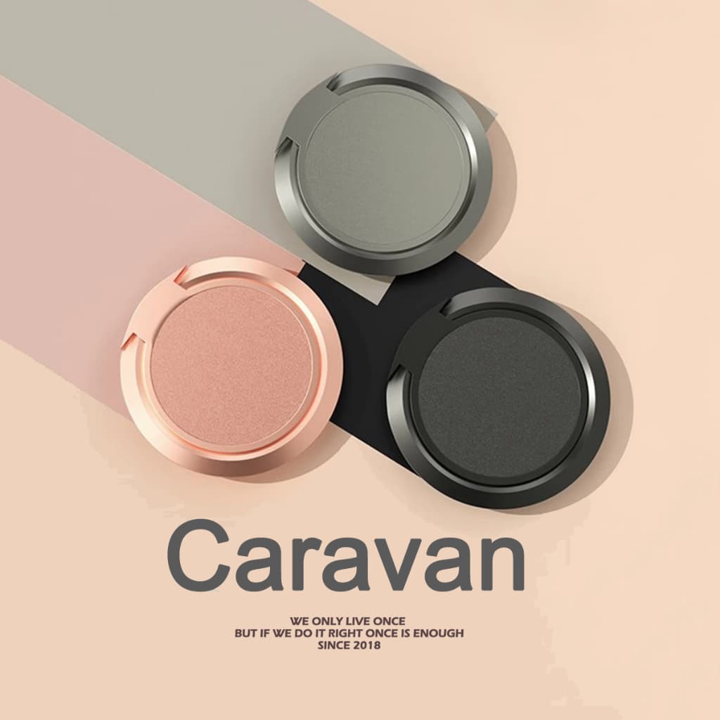 Caravan Crew แหวนคล้องนิ้วสำหรับโทรศัพท์มือถือ แม่เหล็ก (มี 3 สี)
