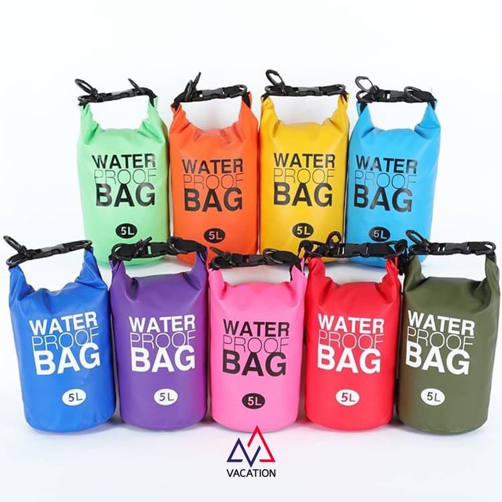 VACATION 5L กระเป๋ากันน้ำ ถุงกันน้ำ Ocean Pack Travel Waterproof Bag กันน้ำ 100%
