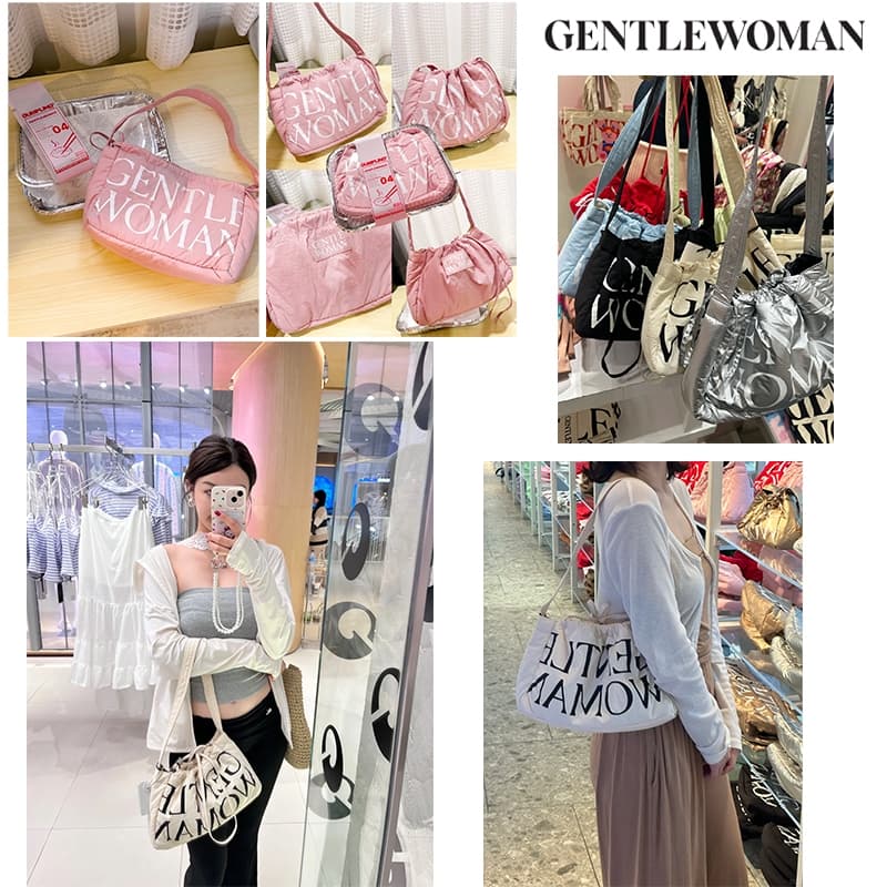 (**พร้อมส่ง)🥟ส่วนลดโปรโมชั่น🔥แท้ Gentlewoman Dumpling Bag Official กระเป๋า เจนเทิล วู แมนแท้ กระเป๋าสะพายไหล่ #SoléaBag