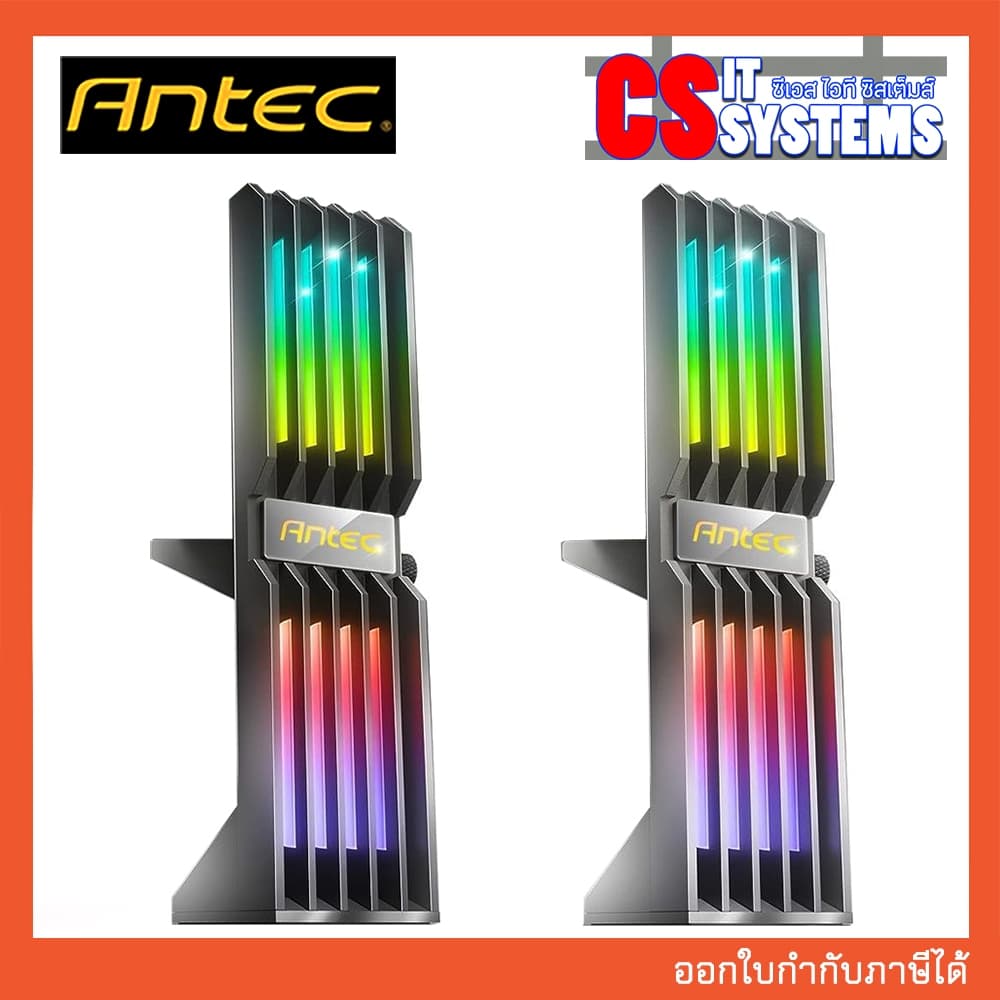 ที่ค้ำการ์ดจอ ANTEC RGB GPU SUPPORT BRACKET [SUPPORT GRAPHICS (AT-GPUH-ARGB-BK), (AT-GPUH-ARGB-GY)
