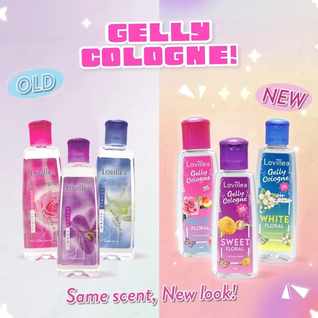 Lovillea Gelly Cologne ลาวีเลีย โคโลญจน์เนื้อเจล 100ml หอมละมุน ติดทน เย็นสบายผิว