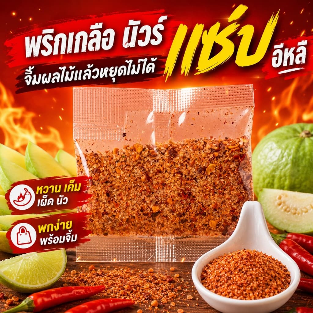 💥พร้อมส่ง💥 พริกเกลือ "ลาว" นัวร์แซ่บ!! เจ้มจ้น!! อร่อย!! คุ้มค่า!! สินค้าคุณภาพ ( เฮียวิชัย ) Since1984