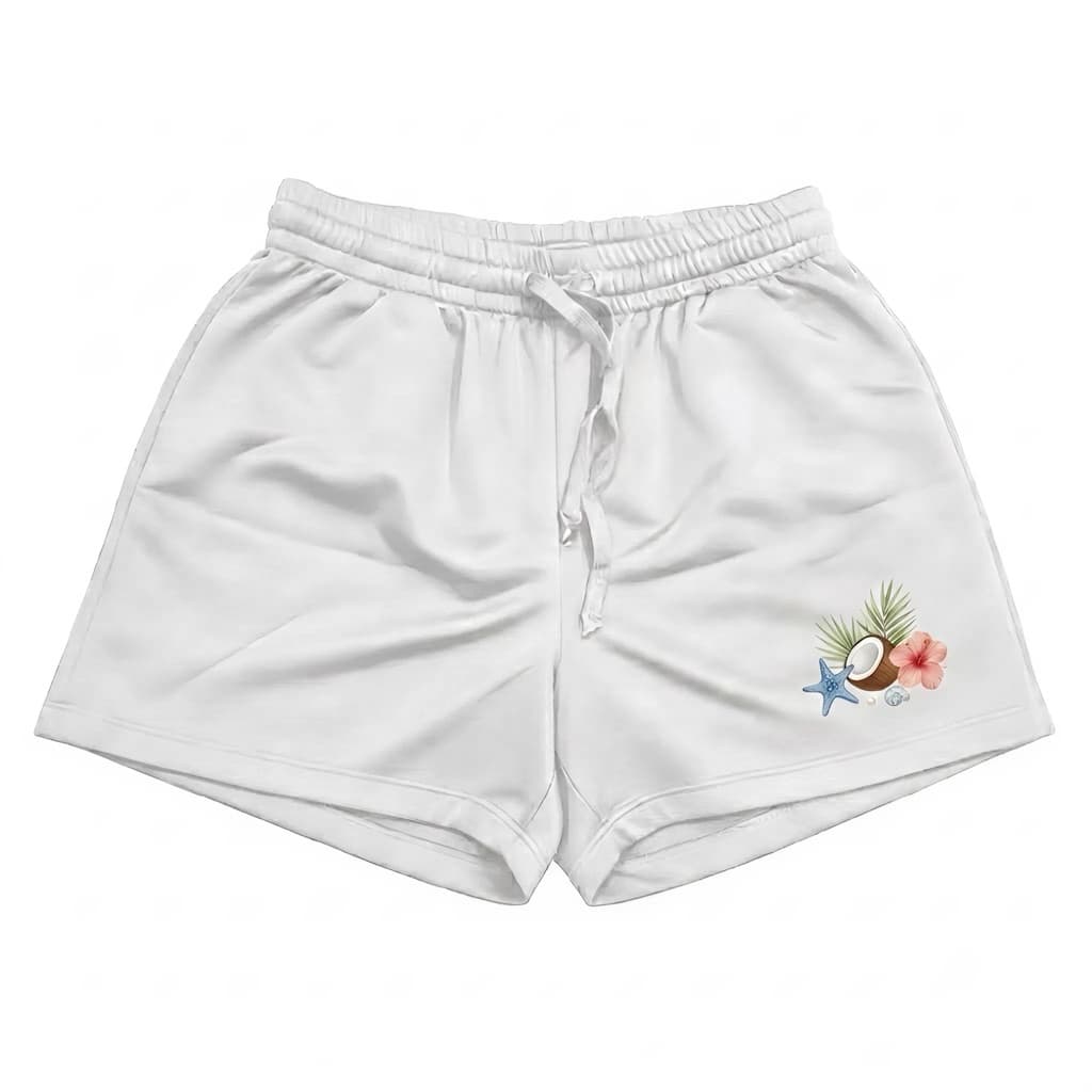 ⋆𐙚 ̊. พร้อมส่ง! กางเกงขาสั้นผู้หญิง ลายชบา summer🌤️ [ 3 ตัว 100 ] สกรีนลาย น่ารักกกกก 🫶🏻🍒✨