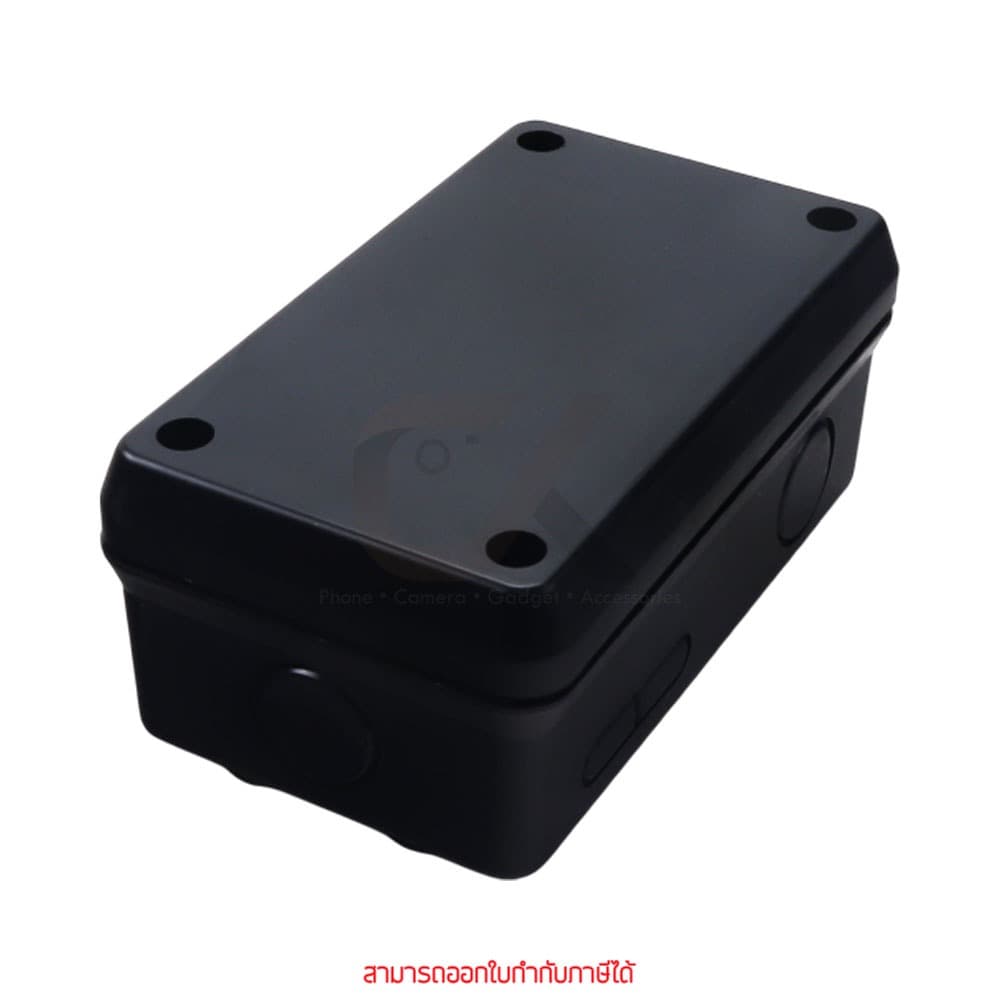 Anzens กล่องกันน้ำ บล็อกกันน้ำ กล่องพักสาย PVC สีดำ ขนาด 2x4, 4x4 by ckonline