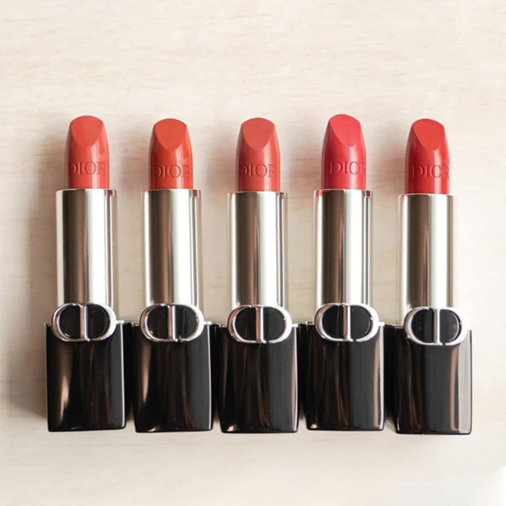 ส่งของภายใน 12 ชั่วโมง 🥤 ของแท้💯 Dior Rouge Lipstick Velvet 3.5g สัมผัสเบาสบาย สีสดชัด เข้มข้น ให้ลุคสวยหรู #100 #217