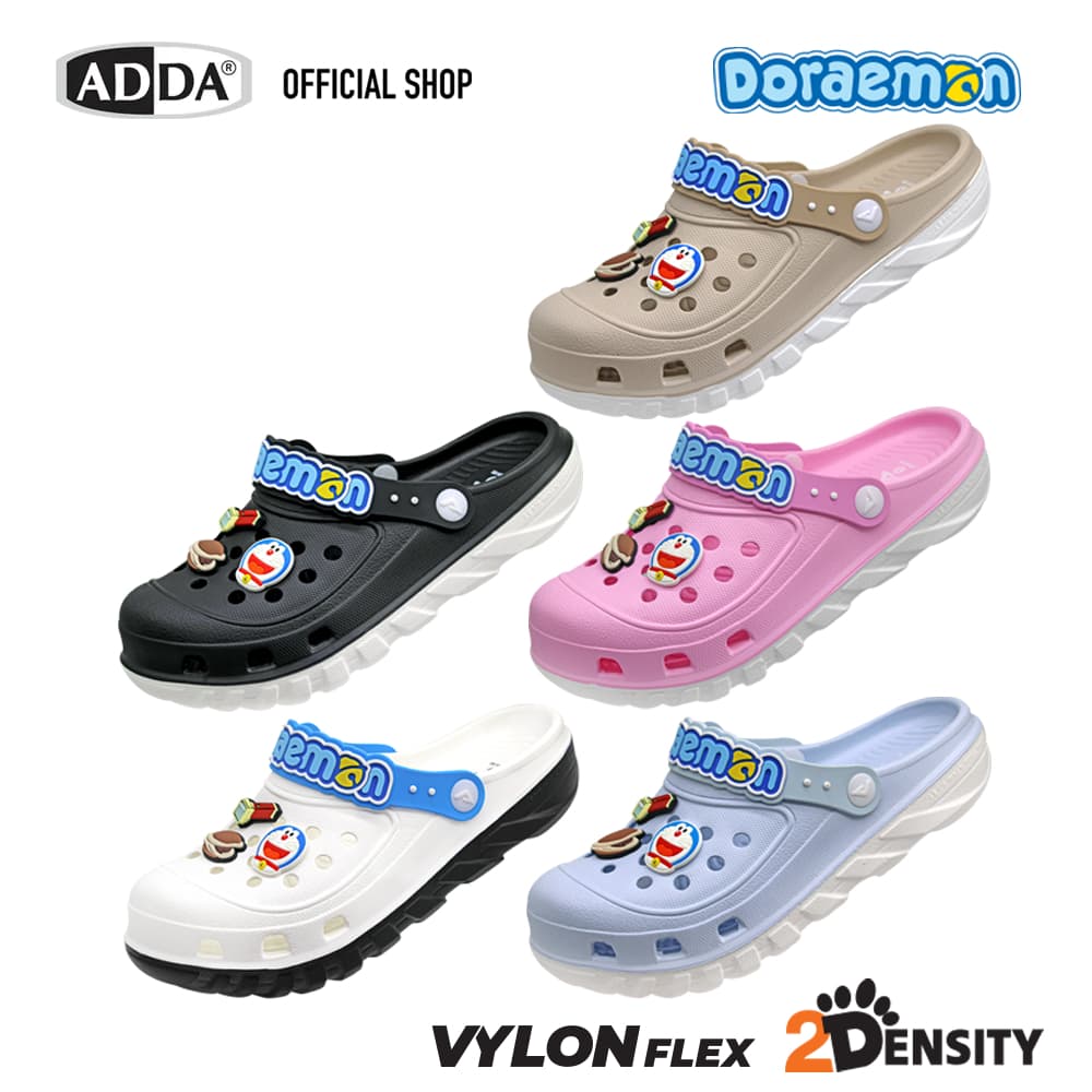 รองเท้าแตะหญิงลายการ์ตูนโดราเอมอน Adda Doraemon 82M41 สีน้ำเงิน
