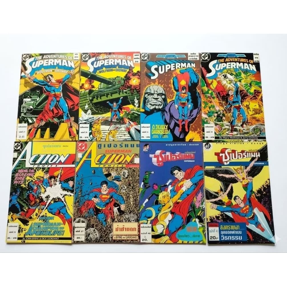 หนังสือการ์ตูนซุปเปอร์แมน Superman DC comics  ภาษาไทย-อังกฤษ ปกอ่อน ภาพสี สภาพดี