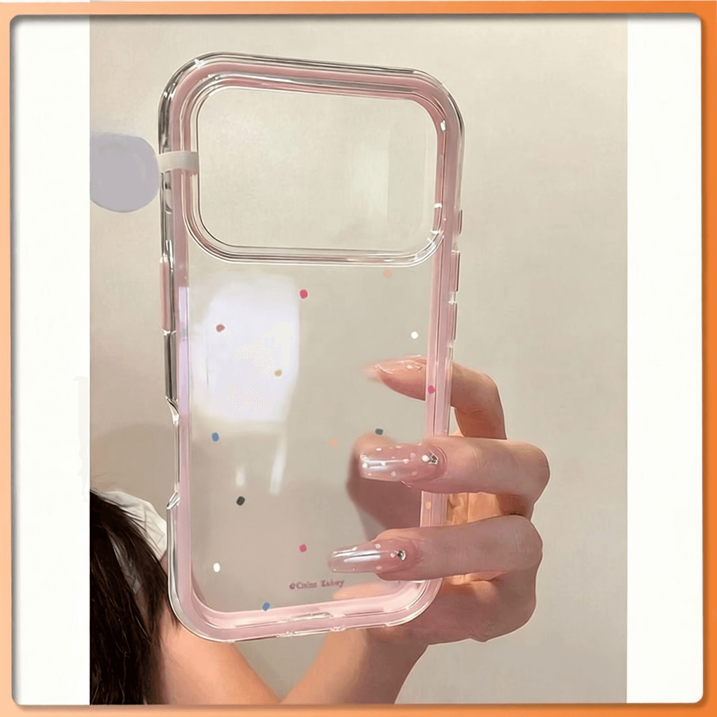 เคสโทรศัพท์ iPhone 2 in 1 ลายจุดสุดน่ารัก รองรับหลายรุ่น