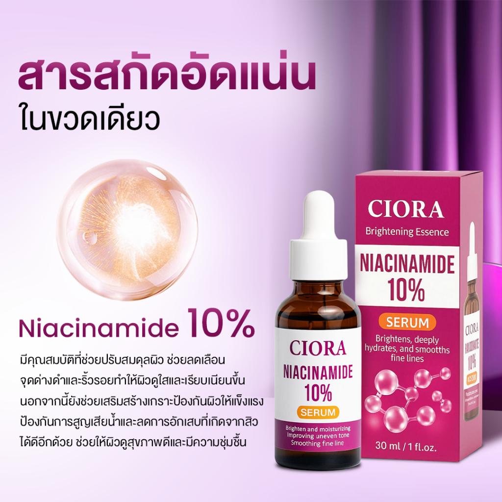 ซิโอร่า เซรั่ม 5 ขวด Niacinamide10%