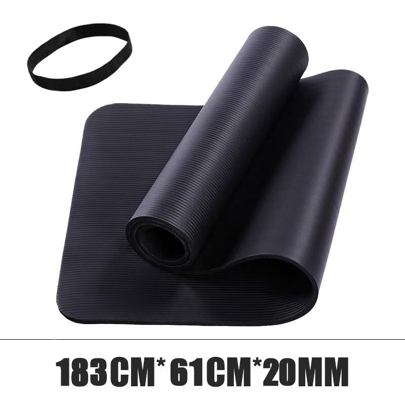 เสื่อโยคะ NBR 10/15/20 มม. ลดเสียงรบกวน มีสีให้เลือกมากมาย