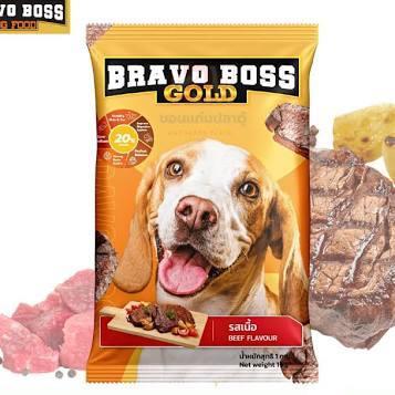 Bravo boss บราโว่บอส อาหารสุนัขขนาด1k