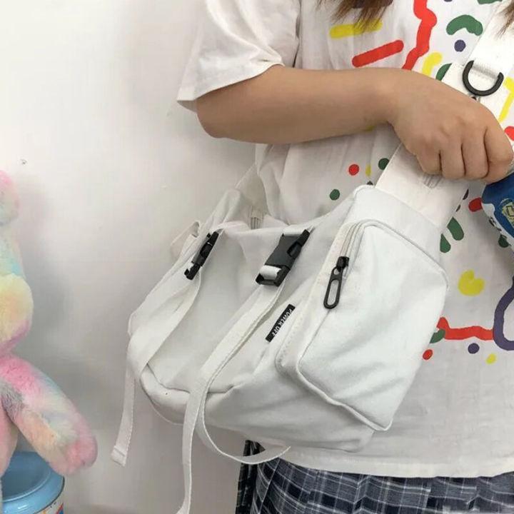 กระเป๋าพาดลำตัวสำหรับผู้หญิงชุดทำงานเข้มย้อนยุคกระเป๋าบุรุษไปรษณีย์อเนกประสงค์กระเป๋าผ้าใบความจุมาก