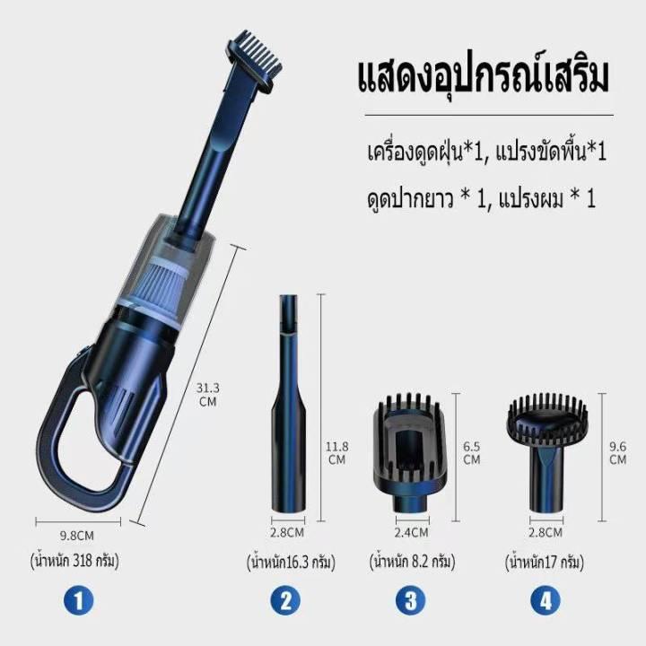 【พร้อมส่ง】เครื่องดูดฝุ่นขนาดเล็ก ดูดฝุ่นแบบพกพาไร้สาย เล็ก แบบมือถือ 9000Pa vacuum ที่ดูดฝุ่นในรถ ภายในบ้าน ที่ดูดฝุ่นที่นอน รถห้องนอ