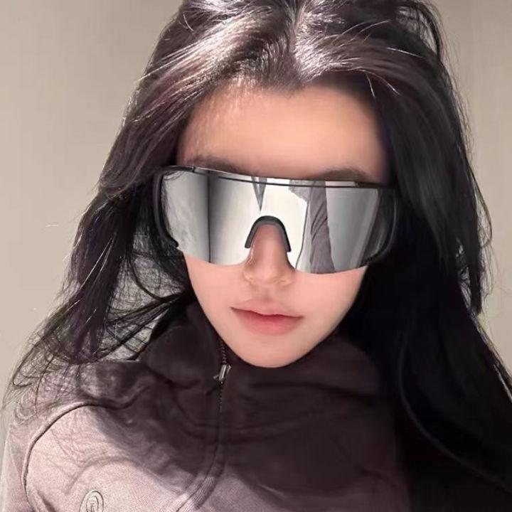 AHOURR แว่นกันแดดกรอบใหญ่ขี่จักรยานครีมกันแดดแว่นตาปีนเขาเล่นสกีแว่นกันแดดกันลม