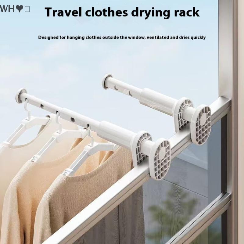 TX💓 ราวแขวนผ้าโครงหน้าต่างแบบพกพาสำหรับแขวนในบ้านราวตากผ้า